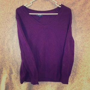 Purple long sleeve sweater